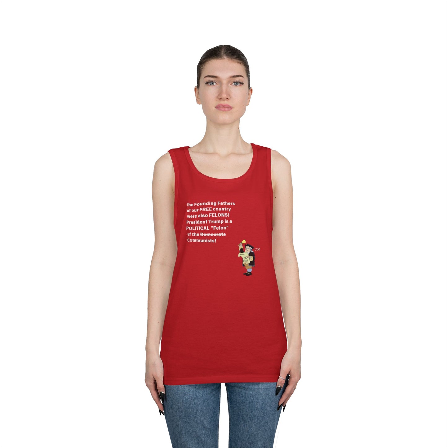 Founding Felons Tank Top - Unisex Heavy Cotton Style