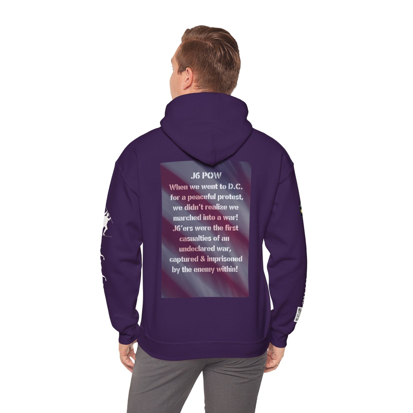 J6 POW DC. Unisex Heavy Blend™ Hooded Sweatshirt