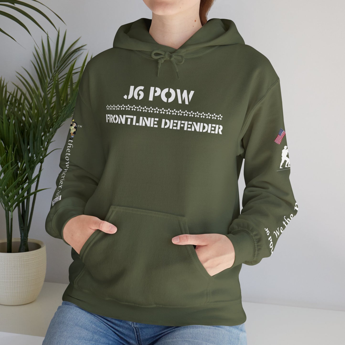 J6 POW of the Deep State! Unisex Heavy Blend™ Hooded Sweatshirt