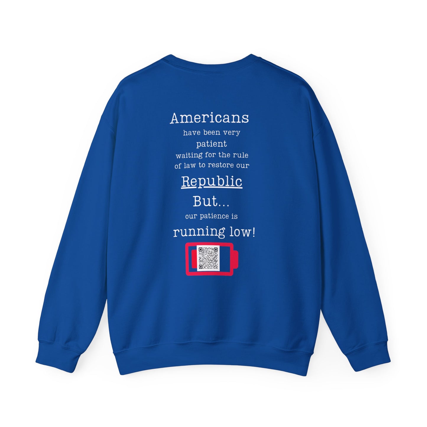 Patience is running low! Unisex Heavy Blend™ Crewneck Sweatshirt