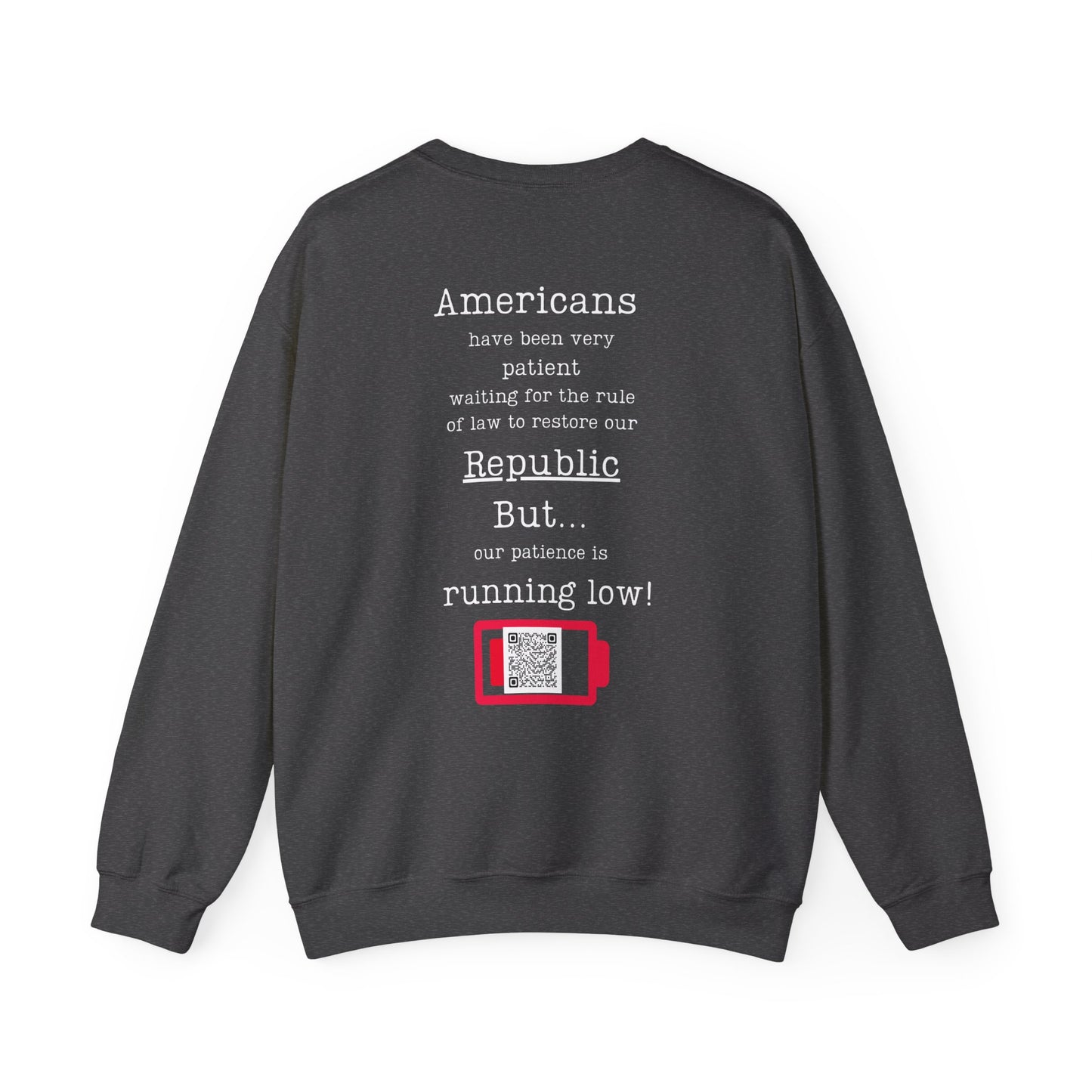 Patience is running low! Unisex Heavy Blend™ Crewneck Sweatshirt